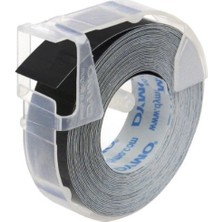 Cekar Store 3D Praegeband 9 mm x 3 M Plastik Parlak Siyah