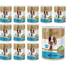 Cekar Store Yetişkin Köpek Balıklı Pate Yaş Mama 400 gr x 12 Adet