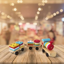 Özbience Ahşap Oyun Takımı, Eğlenceli ve Öğretici Tren Puzzle