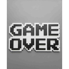 Nicomedia Gamer Odası Için 3D Pixel Art "game Over" Tabela