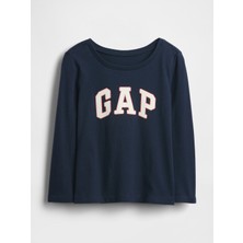 Gap Kız Bebek Lacivert Gap Grafik Baskılı T-Shirt