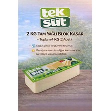 Teksüt Tam Yağlı Kaşar 2kg x 2 Adet (4kg)