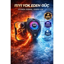 Özbience Metal Soğutmalı Telefon Hızlı Fan, Tüm Telefonlara Uyumlu, Serinletici Aksesuar