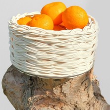 Sipariş Box Yuvarlak Bambu Rattan Örgü Sepet