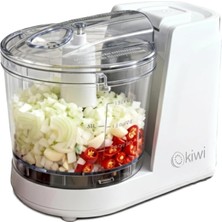 Özbience Mini Gıda Doğrayıcı 350ML Paslanmaz Çelik Bıçak Beyaz