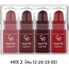 Golden Rose Matte Lipstick Mini - Mıx 2
