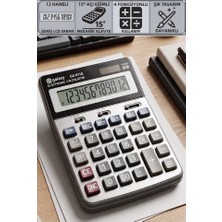 Artlantis Hesap Makinesi Siyah 14X19 cm 1 Adet Galaxy GX-6118 12 Haneli Orta Boy Okul Ofis Büro Masaüstü Hesap Makinası