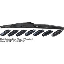 RBW Arka Silecek Süpürgesi 9" (230MM)PLASTIK Multı-Fıt 7 Aparatlı (1 Ad )