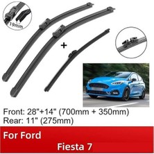 NRP Silecek Süpürgesi Muz (Tk) 28"+ 4" 700MM+350MM 19MM Butonlu Renault Captur Ford Fıesta 7 17- (1 Tk )