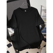 %100 Pamuk Unisex Oversize Tişört Geniş Kesim Yazlık Basic