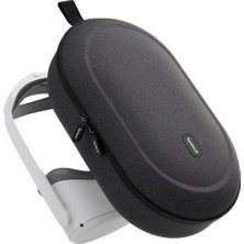Özbience Large Sert Taşıma Çantası Meta Quest 3s/3, Oculus 2, Pico 4 Uyumlu Siyah