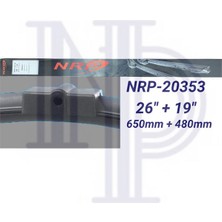 NRP Silecek Süpürgesi Muz (Tk) 650+480 mm Ford C-Max 03-10 Focus Cıtroen C5 Hb/sw 04-08 (1 Tk )