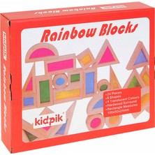 Özbience Renkli Ahşap Kid Pik Rainow Blook, Eğlenceli ve Şık Oyun Seti