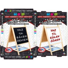 Özbience Çift Taraflı Ayaklı Mıknatıslı Yazı Tahtası Seti 110X60
