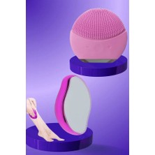 Aczagül Butik Crystal Eraser Epilasyon Aleti ve Titreşimli Yüz Temizleme Masaj Aleti