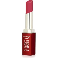 Golden Rose Mood Satiny Matte Lipstick- 07 Berry Rouge - Mat Ruj