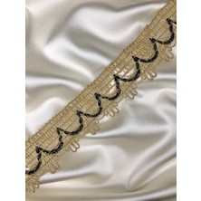 Ezel-In Tekstil Aksesuarları, Simli Hasır Dantel, 25 Metre, KOD-228