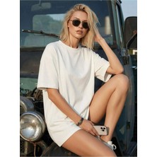 Unisex Oversize %100 Pamuk Tişört T-Shirt – Spor Rahat Salaş Basic Günlük