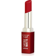 Golden Rose Mood Satiny Matte Lipstick- 08 Candy Red - Mat Ruj