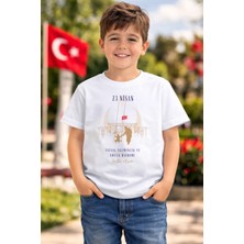 23 Nisan Baskılı %100 Pamuk Tişört\t-Shirt