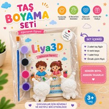 Liya3D Siyah Güzellik Temalı Taş Boyama Seti
