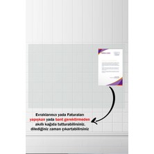 Özbience Şeffaf 60X100 cm Akıllı Kağıt, 5 Adet, Belge ve Fotoğraf Tutucu, Inovatif Pano