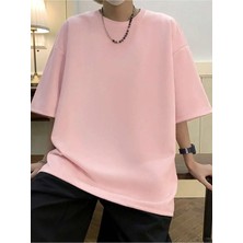 %100 Pamuk Erkek Oversize Kalıp T-Shirt Rahat Kesim Tişört