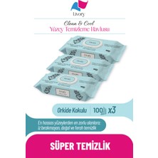 Livory 3 Adet Orkide Kokulu Yüzey Temizleme Havlusu