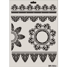 Zemira Dantel Seri DN-924 Stencil 35X25 cm