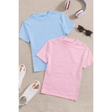 %100 Pamuk 0VERSIZE Kalıp Rahat ve Şık Kadın Tişört \ T-Shirt