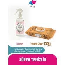 Livory 1 Adet Portakal Çiçeği Yüzey Temizleme Havlusu | 1 Adet Yasemin Oda Kokusu