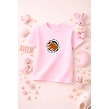 Futbol Temalı Baskılı Kız Erkek Çocuk Tshirt Tişört Tee Rahat Yumuşak 100% Pamuk