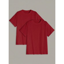 2'li Oversize Kalıp %100 Pamuk Unisex Tişört \ T-Shirt