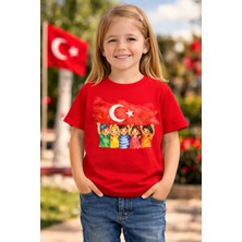 23 Nisan Egemenlik ve Çocuk Bayramı Temalı %100 Pamuk Tişört|t-Shirt