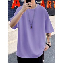 %100 Pamuk Erkek Tişört Oversize Kalıp T-Shirt