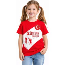 23 Nisan Çocuk Bayramı Temalı %100 Pamuk Oversize Kalıp Tişört\t-Shirt