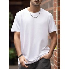%100 Pamuk Oversize Kalıp T-Shirt Şık Rahat Tişört