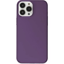 Zemira Iphone 14 Kılıf Pc Sert Şeffaf Kapak - Mor