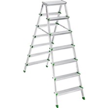 Zemira Sm Saraylı 7+7 Çift Taraflı Alüminyum Merdiven