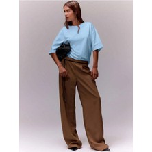 Oversize Kalıp Rahat Şık %100 Pamuk Kadın T-Shirt