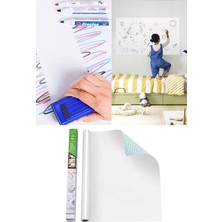 Özbience Yapışkanlı Beyaz Yazı Tahtası Sticker Rulo 45X200 Cm, Pratik Ders Çalışma Paneli