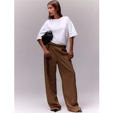 Oversize Kalıp Rahat Şık %100 Pamuk Kadın T-Shirt