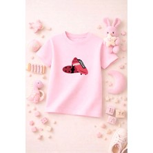 Futbol Temalı Baskılı Kız Erkek Çocuk Tshirt Tişört Tee Rahat Yumuşak 100% Pamuk