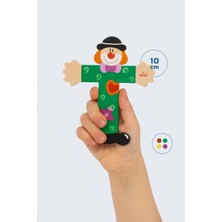 Özbience Renkli Ahşap T Harfi, Eğlenceli ve Şık Dekorasyon, 10 cm