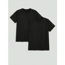 2 Adet Oversize Kalıp %100 Pamuk Rahat ve Esnek Tişört \ T-Shirt
