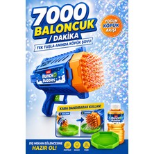 Yıldırım Oyuncak Pilli Bubble Gun 23CM Baloncuk Tabancası 23CM – Dakikada 7000 Baloncuk, 60 Delikli Köpük Tabancası, Solüsyon Dahil