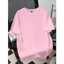 %100 Pamuk Oversize Unisex Premium Basic Tişört Rahat Kalıp T-Shirt