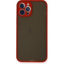 Zemira Iphone 12 Kılıf Montreal Kapak - Kırmızı