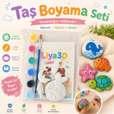 Liya3D Balık Temalı Taş Boyama Seti