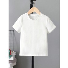 Unisex Oversize Tişört %100 Pamuk Basic Casual Stili